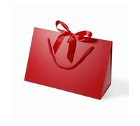 Paquete de regalos de fiesta, 5 Pcs Triangle Box Wedding Birthday Multicolor 30.5x15.2x19cm(Red,1 count (Pack of 1))
