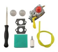 Paquete de reparación de carburador para recortadora de cuerdas de gas Craftsman de 17 pulgadas y 25 cc que soporta la función de estrangulamiento adecuada y corte de ralentí