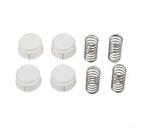 Paquete de repuesto de botón y resorte para enfriadores, compatible con modelos incluyendo 43582 43400 13054 Armor y otras versiones de enfriador (4 piezas)