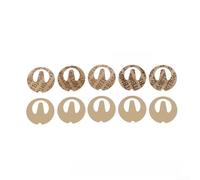 Paquete de resortes de acoplador de metal, 10 unidades para integración de base de hervidor eléctrico y alineación operativa del termostato del interruptor de vapor (sin agujero)