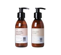 Paquete de Rutina Corporal con Aceite Seco Multifunción para Piel y Pelo con Hidratación y Absorción Inmediata y Loción Corporal Hidratante Ligera con Extracto de Jiaogulan. - Ki Care