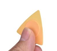 Paquete de Selección de Guitarra de 0.5 Mm, 0.75 Mm de 1.0 Mm Hecho de ABS para Accesorios de Guitarra con Diseño Ergonómico y Agarre Suave, Mejorando la Experiencia de (YELLOW)
