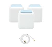 Paquete de Sistema Wi-Fi Gigabit Mesh PNI GB1200 y Cable de Red Plano CAT8 S/STP 1bc PNI U8015W de 1,5 m