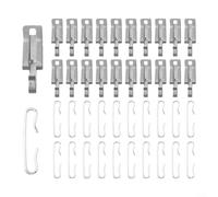 Paquete de soluciones de control de hielo con un juego completo de 40 clips y accesorios de aluminio para calentador de canalones de alta calidad