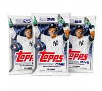 Paquete de tarjetas coleccionables de béisbol Topps Series 1 2025, 3 paquetes sellados de fábrica, 36 tarjetas en total, tarjetas coleccionables de la MLB para coleccionistas