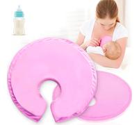 Paquete de terapia de mama, 2 almohadillas de calor y frío, alivio de lactancia, paquetes de hielo para el pecho para absorción y almohadillas de gel para pezones (morado)