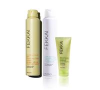 Paquete de tr o FEKKAI Extend and Refresh: incluye texturizador Full Blown Volume (5.5 oz), laca Clean Stylers Volume Lock (7 oz) y exfoliante de