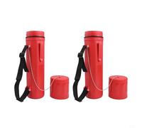 Paquete de tubos de almacenamiento de varilla de soldadura, 14 pulgadas, recipiente de soporte de electrodos ABS, contenedor impermeable hermético, con correa y cadena, para soldadores profesionales y