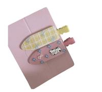 Paquete de un par de Clip cosmético Floral bonito con forma de corazón for niña, Clip de pico de pato de lunares, pasadores sin costuras, Clip for flequillo, accesorios nuevos(019 Little Dog Dots)
