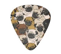 Paquete de variedad acústica Paquete de púas de guitarra de 12 que incluye púas de guitarra delgadas, medianas y pesadas Muchos tigres blancos