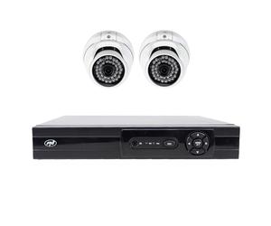 Paquete de videovigilancia AHD PNI House AHD880, 8 Canales, 5MP - DVR/NVR y 2 cámaras Exteriores AHD25, 5MP, Domo, IP66