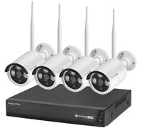 Paquete de vigilancia IP Wi-Fi Connect C200 (Grabadora + 4 cámaras IR IP66 de 2 Mpx) - Kruger&Matz
