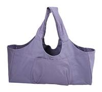 Paquete de Yoga de Gran Capacidad de Gran tamaño Libra de acondicionamiento Fitness Almacenamiento Un Bolso de Hombro para entusiastas del Yoga Hecho de Material de Lona de (Púrpura)