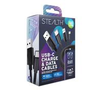 Paquete doble de cables de carga y datos USB-C para PS VR2 (2x2m)