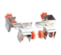 Paquete doble de soportes de refuerzo de cajón de acero inoxidable resistentes, accesorio de clip de fácil fijación para armarios de madera, soportes de montaje de cajones