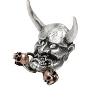 Paquete Doble Pendientes De Máscara Japonesa Creativa Accesorios Perforación Corporal Aleación Resistente Joyería Gótica Pendientes Gótica Versátiles