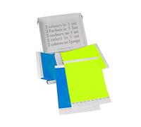 Paquete doble! Pulseras Para Eventos GA Event Solution de Tyvek, Amarillo Neón + Azul Claro, 500+500 unidades