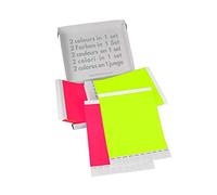 Paquete doble! Pulseras Para Eventos GA Event Solution de Tyvek, Amarillo Neón + Rosa, 500+500 unidades
