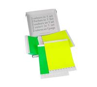 Paquete doble! Pulseras Para Eventos GA Event Solution de Tyvek, Amarillo Neón + Verde, 500+500 unidades
