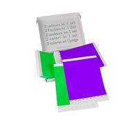 Paquete doble! Pulseras Para Eventos GA Event Solution de Tyvek, Verde + Morada, 500+500 unidades