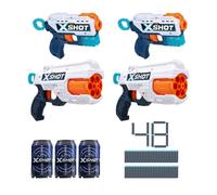 Paquete econ mico de 6 dardos de espuma XShot Excel Double Kickback Double Reflex (48 dardos, 3 cartuchos) de ZURU 36354