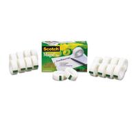 Paquete econ mico de cinta adhesiva Scotch Magic Tape, 3/4"" x 1000"", paquete de 20 unidades, color negro