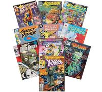Paquete económico de 10 cómics con 1 X-Men garantizado, dividido uniformemente entre DC, Marvel, Indy, apto para adolescentes y adultos, seleccionado a mano sin engaños, contenido inapropiado, juego