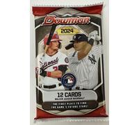 Paquete económico de caja de béisbol Bowman 2024, 12 tarjetas por paquete