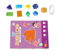 Paquete educativo de geometría plegable de, modelos de de realidad aumentada cosidos a mano, visualización de proyectos artesanales, desarrollo de habilidades para libro de geometría de