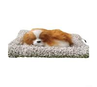 Paquete eliminador de olores de carbón activado con alfombrilla de tela de diseño realista de mascotas para uso en automóviles, oficinas y espacios de vida (Charlie)