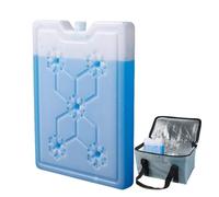 Paquete enfriador de hielo - Paquetes de congelador rectangulares universales a prueba de fugas | Accesorios reutilizables del refrigerador de los patrones del copo de nieve, paquetes de hielo portáti