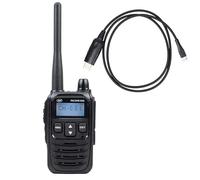 Paquete: Estación de Radio portátil PNI DMR R45 Digital y analógica, 446MHz + Cable de programación para PC