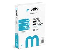 Paquete Folios A3 80gr, Paquete de 500 hojas, Papel Multifunción para Impresora Inkjet y Láser, Hojas A3 297 x 420 mm Ideales para la Oficina como para el Hogar · m-office (500 hojas)