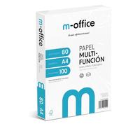 Paquete Folios A4 80gr, Paquete de 100 hojas, Papel Multifunción para Impresora Inkjet y Láser, Hojas A4 210 x 297 mm Ideales para la Oficina como para el Hogar · m-office (100 hojas)