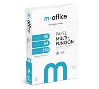 Paquete Folios A4 80gr, Paquete de 150 hojas, Papel Multifunción para Impresora Inkjet y Láser, Hojas A4 210 x 297 mm Ideales para la Oficina como para el Hogar · m-office (150 hojas)