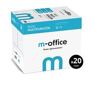 Paquete Folios A4 80gr, Paquete de 500 hojas, Papel Multifunción para Impresora Inkjet y Láser, Hojas A4 210 x 297 mm Ideales para la Oficina como para el Hogar · m-office (50000 hojas)