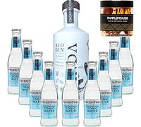 Paquete Gintonic - Gin + 9 Panda árbol de fiebre mediterránea Agua - (50cl 20cl + 9 *) + 15 Pot rodajas de pomelo deshidratado