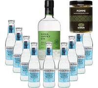 Paquete Gintonic - Nikka Gin + 9 del árbol de fiebre mediterránea Agua - (70cl 20cl + 9 *) + 60 rodajas de manzana deshidratada de Pot