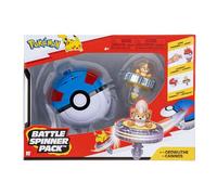 Paquete Growlithe Battle Spinner de Pokémon - Spinner de Batalla con Lanzador Giratorio Super Ball