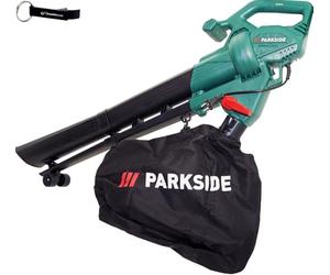 Paquete HEADNMORE® - Aspirador y soplador eléctrico Parkside® PLS 2600 B2 con llavero
