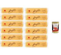 Paquete italiano gourmet para los amantes de la pasta: 12 x 500 g de espaguetis de sémola de trigo duro de Gragnano, calidad italiana original + Polpa italiana gourmet 400 g como regalo