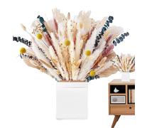 Paquete múltiple de flores secas - Ramo floral artificial natural, composición floral rústica, centro de mesa, decoración del hogar para dormitorio, salón y bodas