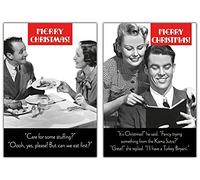 Paquete múltiple de tarjetas de Navidad, 10 divertidas tarjetas de Navidad, 2 diseños diferentes, paquete de 10 tarjetas de Navidad, divertidas tarjetas de Navidad, paquete de tarjetas de Navidad