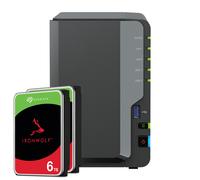 Paquete NAS Synology DS224+ 12 TB Seagate IronWolf NAS incl. 2 discos duros SATA de 3,5 pulgadas IronWolf de 6 TB de Seagate