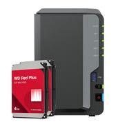 Paquete NAS Synology DS224+ 8 TB WD Red Plus NAS incl. 2 discos duros SATA de 3,5 pulgadas WD Red Plus de 4 TB