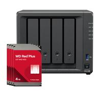 Paquete NAS Synology DS423+ 16 TB WD Red Plus NAS incl. 4 discos duros SATA de 3,5 pulgadas WD Red Plus de 4 TB