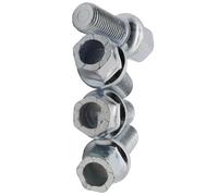 Paquete pernos de rueda Compatible Con Para Touran 1T 2003-2015 Para CC 2009-2016 Pernos Rueda Automóvil Juego 4 Pernos Rueda Y Tuercas Para Cubo