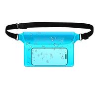 Paquete resistente al agua, resistente al agua, Fanny Pack, teléfono celular y passport Wallet Purse, protector seco para boating, swimming, snorkeling, kayaking, playa, piscina y viajes, azul, Se