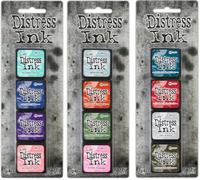 Paquete - Tim Holtz Ranger Ink Mini Distress Ink Pad Sets - 16, 17 y 18 - Dieciséis, Diecisiete y Dieciocho