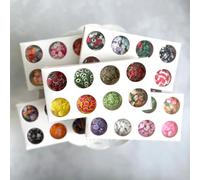 Paquete variado de 40 diseños únicos de gránulos de arcilla para manualidades, álbumes de recortes y tarjetas, perfecto para proyectos navideños y creaciones hechas a mano, adornos de tarjetas